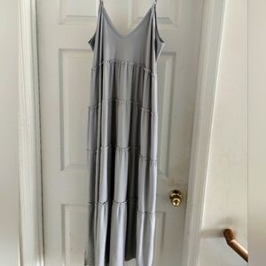 Zenana Outfitters Gray Maxi Dress